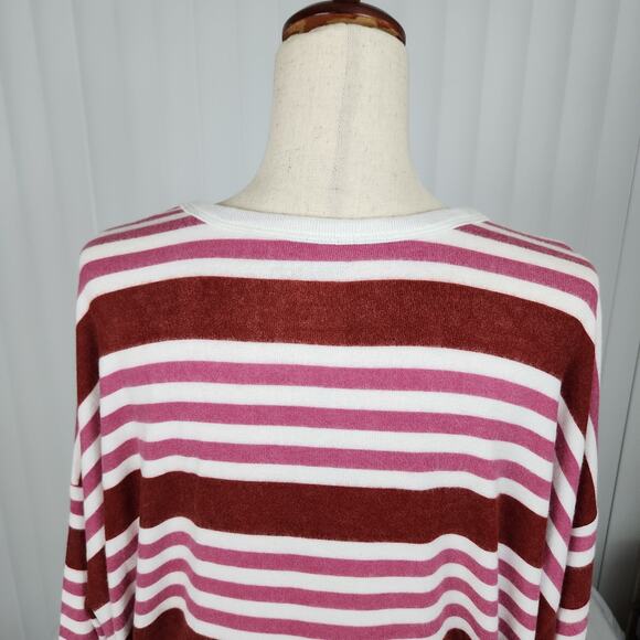 Torrid Top Relaxed Fit Super Soft Plush V-Neck Drop Shoulder Pink Size 2X New - Picture 6 of 14